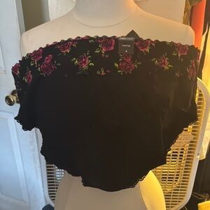 Floral and Black Panties